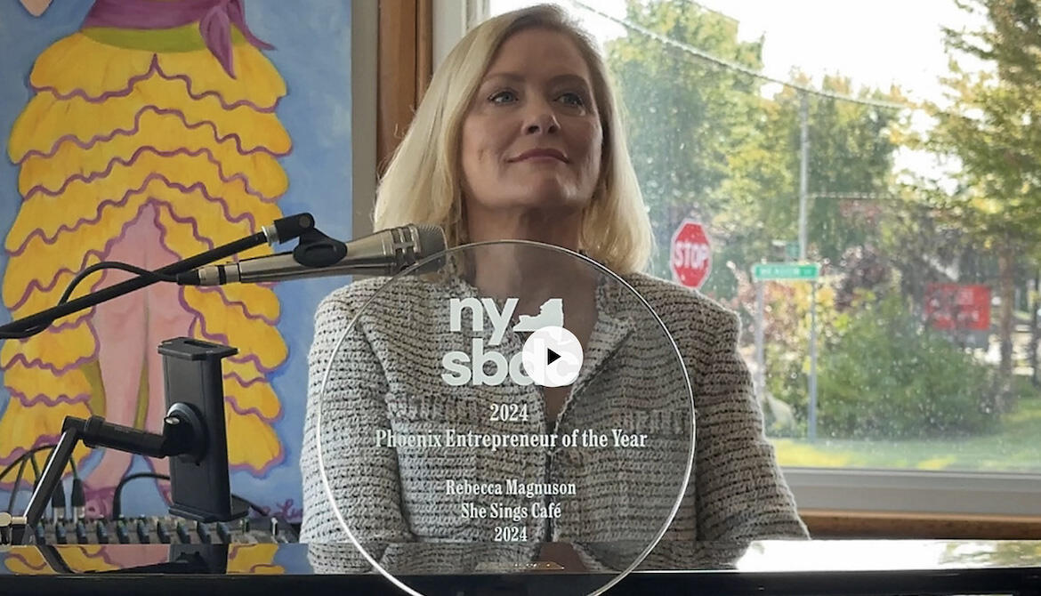 Spectrum News Highlights Award Winning SBDC Client, She Sings Cafe, and the Jamestown SBDC Photo